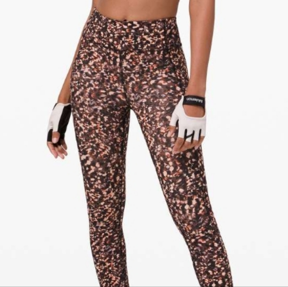 Lululemon 0/2 Invigorate High-Rise Abstract Print Leggings